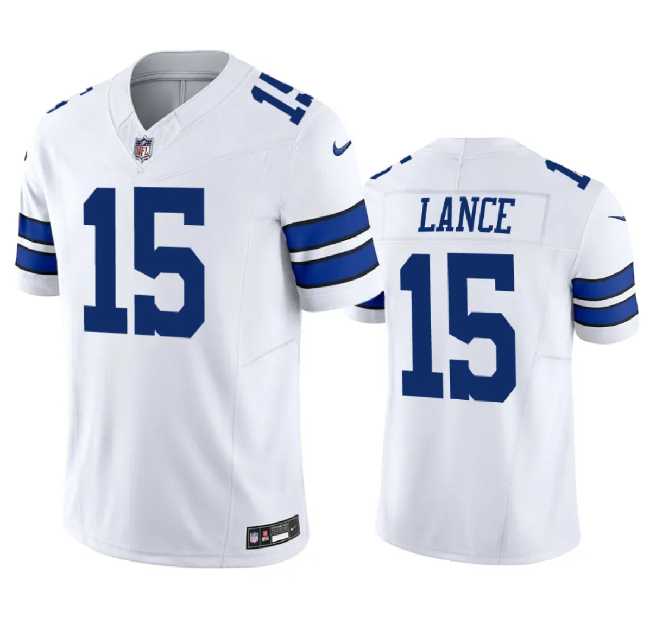 Men & Women & Youth Dallas Cowboys #15 Trey Lance White 2023 F.U.S.E. Limited Stitched Jersey,We sell and wholesale Men & Women & Youth Dallas Cowboys #15 Trey Lance White 2023 F.U.S.E. Limited Stitched Jersey on line form chian!